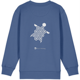 'Just the Turtle!' children's organic sweatshirt - Bright Blue