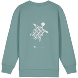 'Just the Turtle!' children's organic sweatshirt - Teal