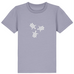 Front view of children's tee in Lavender featuring 'Get Together!' design