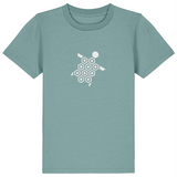 'Just the Turtle!' children's organic tee - Teal