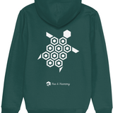 'Just the Turtle!' organic hoodie - Glazed Green