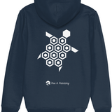 'Just the Turtle!' organic hoodie - Navy