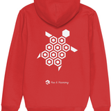 'Just the Turtle!' organic hoodie - Red