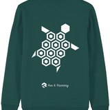 'Just the Turtle!' organic sweatshirt - Glazed Green