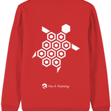 'Just the Turtle!' organic sweatshirt - Red