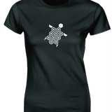 'Just the Turtle!' women's organic tee - Black - LIMITED EDITION